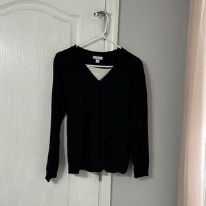 Croft & Barrow Black Long Sleeve Top